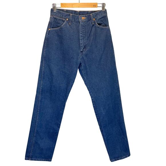 Vintage Wrangler High Rise Tapered Dark Wash Jeans - size 9 (Women's 6) - Picture 1 of 7